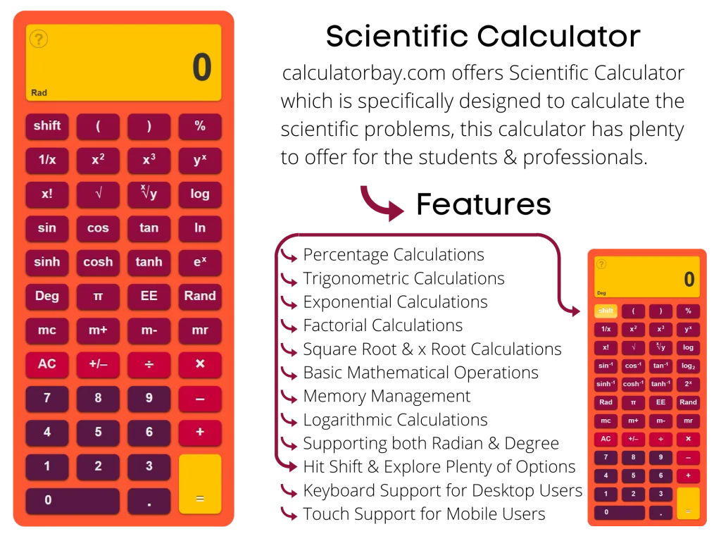 Features of Online Scientific Calculator